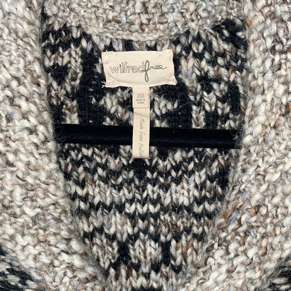 Aritzia Alpaca Wool Zip Up Sweater, XSmall - Picture 3 of 5